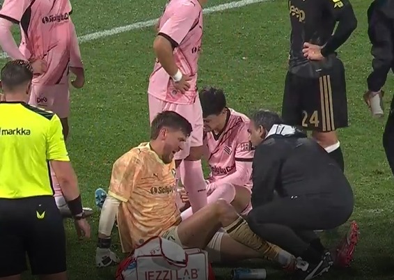 Juventus-Palermo: knee problems for Joronen, he leaves the field in...