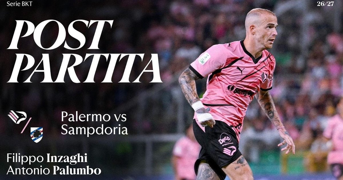PALERMO-SAMPDORIA: Inzaghi and Palumbo after the match