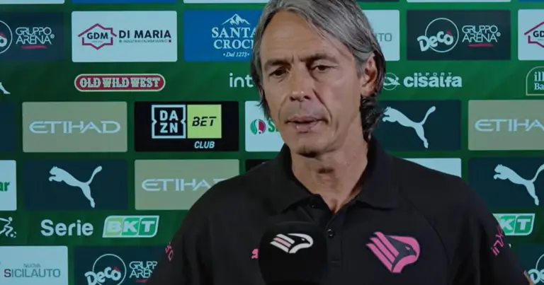 Palermo-Sampdoria, Inzaghi: "Palermo at the top, this crowd