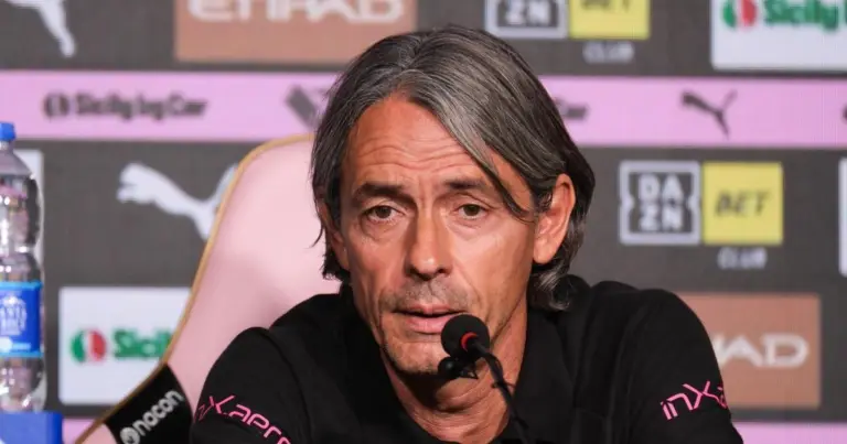 Palermo, Inzaghi: "There's one thing I didn't like"