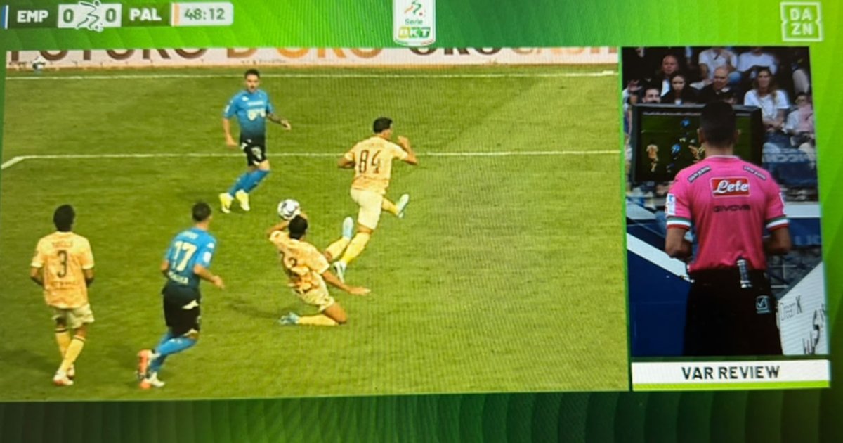 Empoli-Palermo, rigour for the Tuscans after the VAR: the