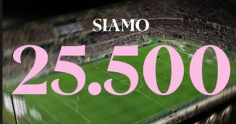 Palermo-Vicenza: already 25,500 attendance at Renzo Barbera